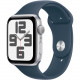 Смартгодинник Apple Watch SE GPS 44mm Silver Aluminium Case with Storm Blue Sport Band – M/L