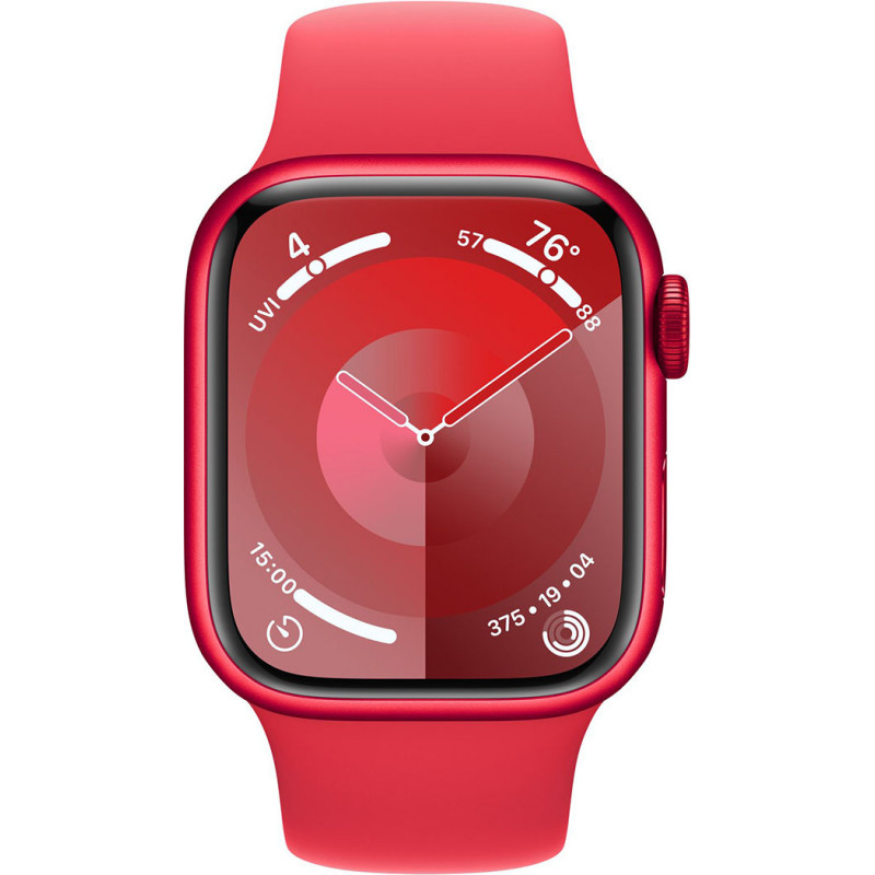 Смартгодинник Apple Watch Series 9 GPS 41mm RED Aluminium Case with RED Sport Band – M/L