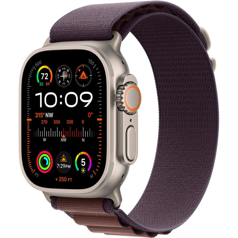 Смартгодинник Apple Watch Ultra 2 GPS + Cellular, 49mm Titanium Case with Indigo Alpine Loop – Large